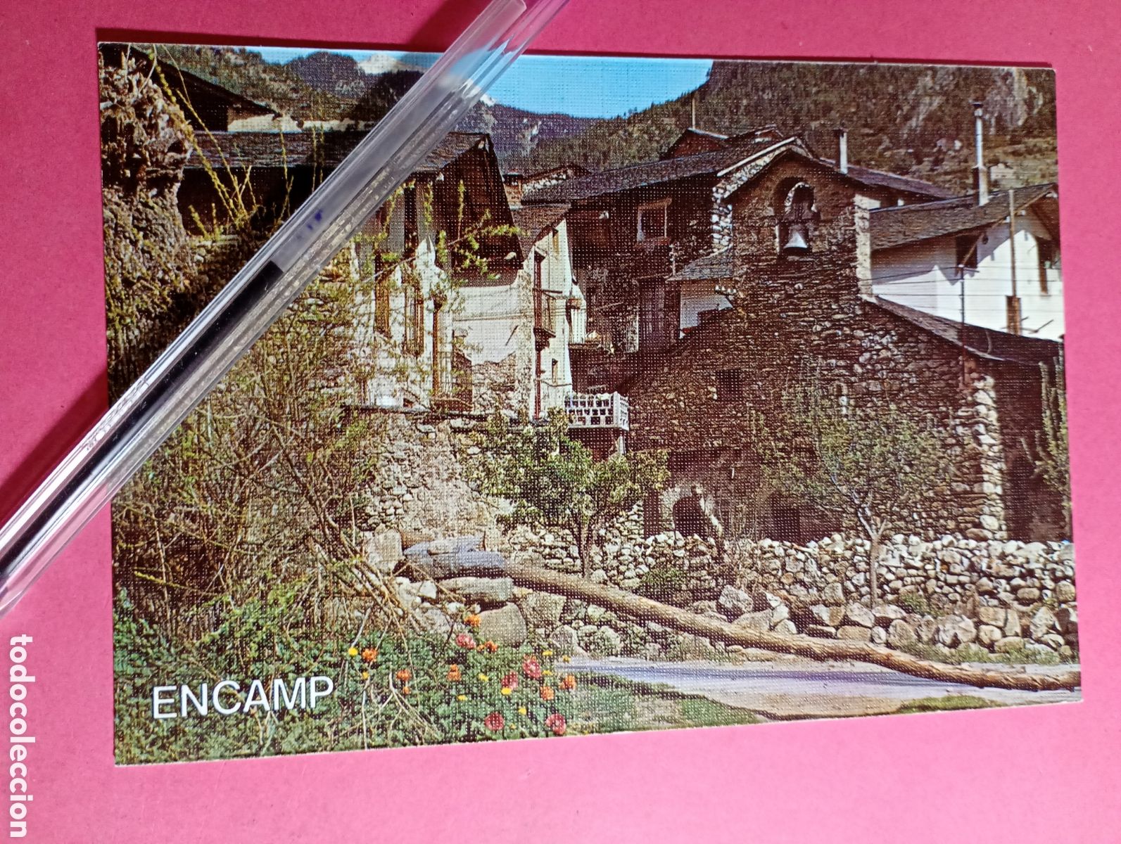 Postales: S/C COLOR VALLS D&acute;ANDORRA 158 ENCAMP RINC&Oacute;N T&Iacute;PICO IGLESIA ROM&Aacute;NICA DE SAN MIGUEL - ESCUDO ORO R1069