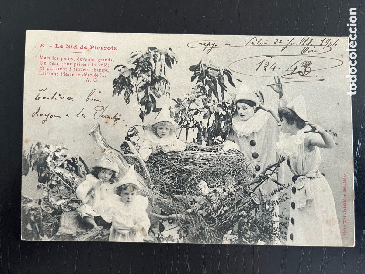 Postkarten: Postal Bergeret 1904. Le Nid de Pierrots 8