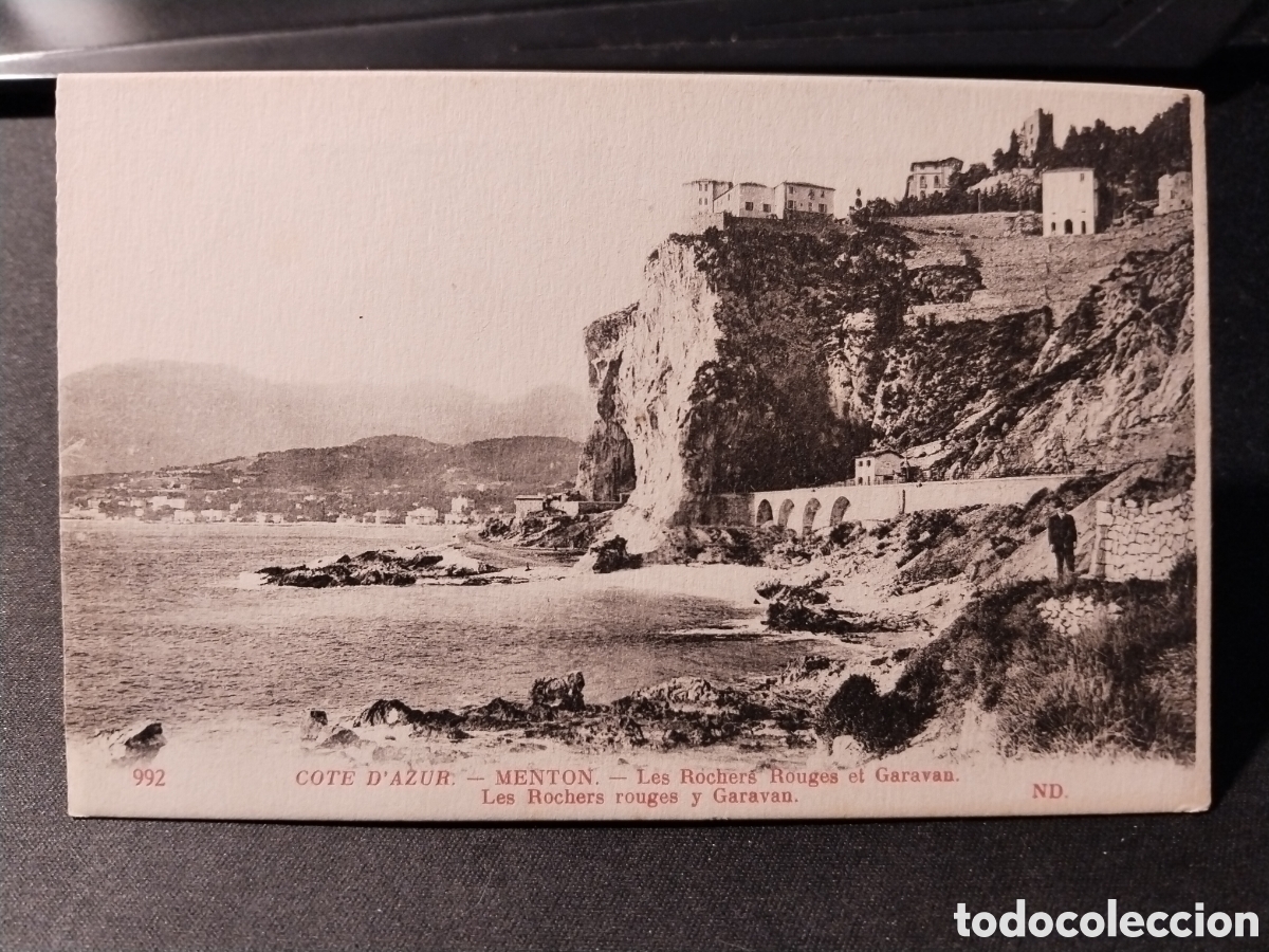 Postales: Postal de Menton. Costa Azul - Foto 1