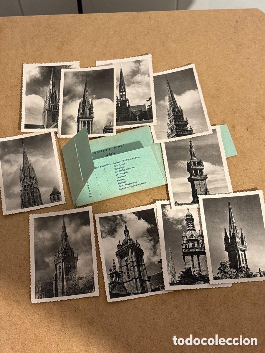 Postales: Libro postal Clochers Bretons (A15) - Foto 2