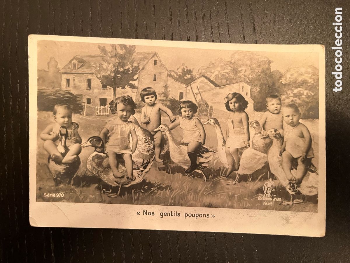 Postkarten: Postal francesa Nos gentils poupons. No dividida.