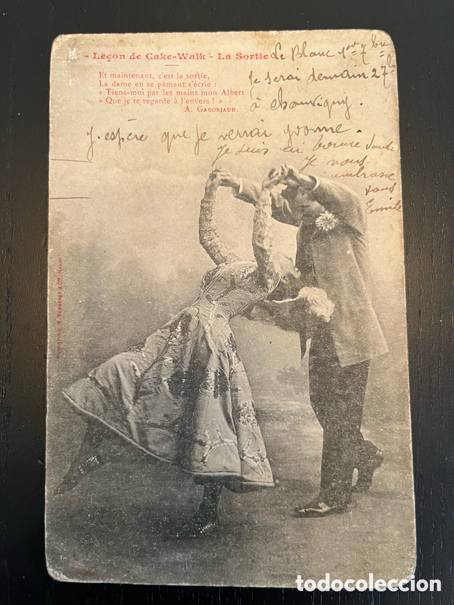 Postkarten: Bergeret Postal. Le&ccedil;on de cake Walk. N 8