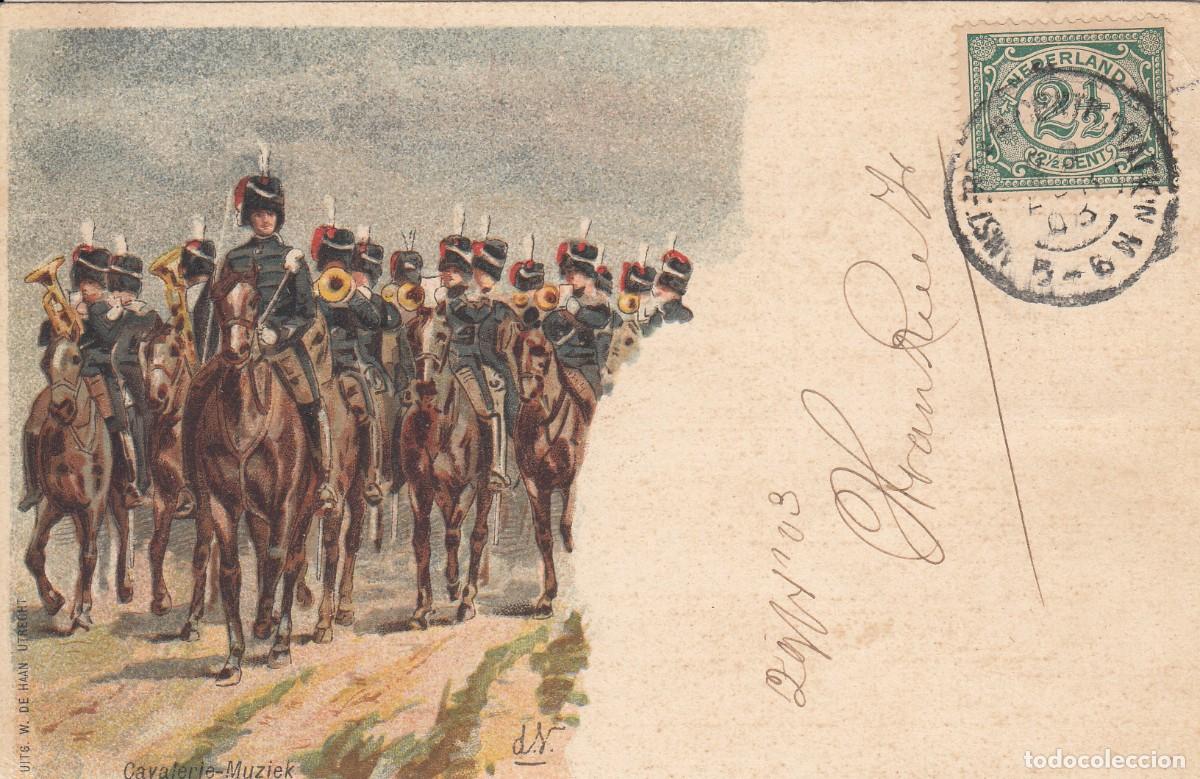 Postales: 1903 - POSTAL MILITAR DE HOLANDA DIRIGIDA A MADRID - Foto 1