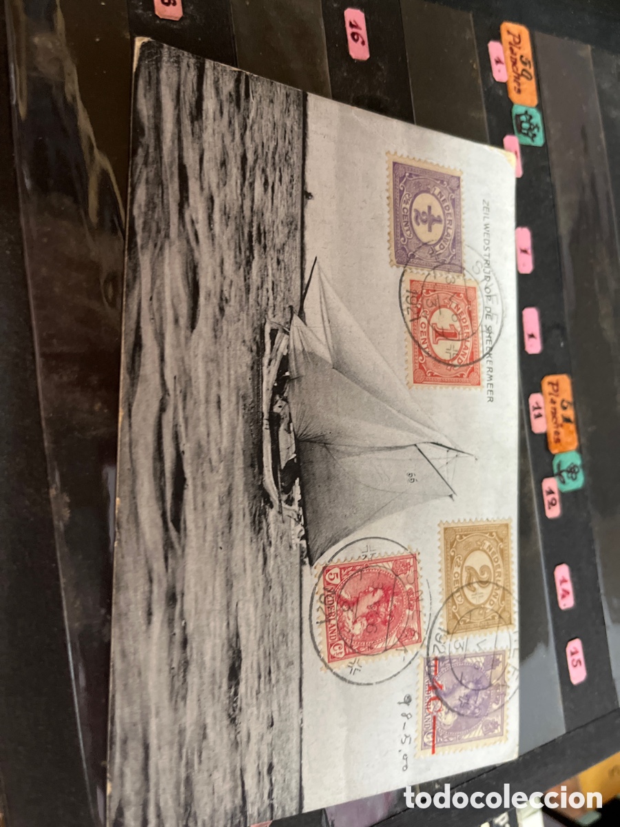 Postales: Posta a&ntilde;o 1921 zeilwedstrijd (Pa&iacute;ses Bajos) con destino a Melilla