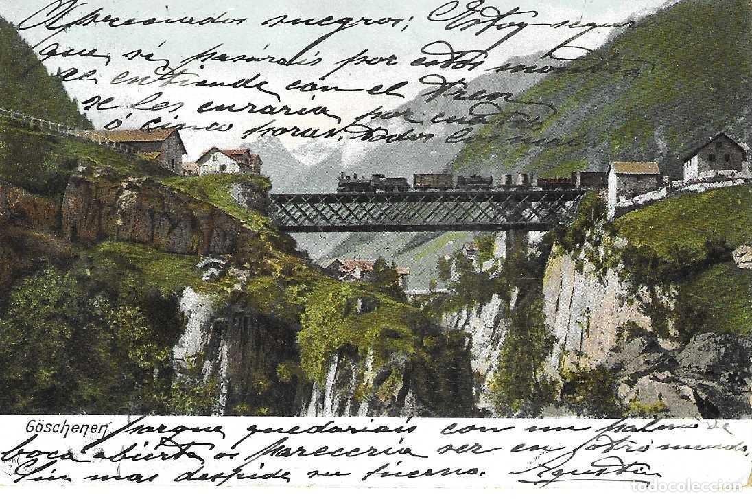 Postales: G&Ouml;SCHENEN - SUIZA - CIRCULADA 1903 - Foto 1