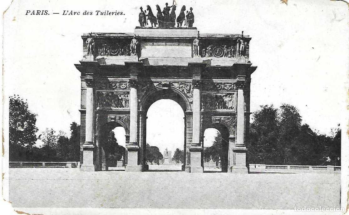 Postales: PARIS - LARC DES TUILERIES - Foto 1