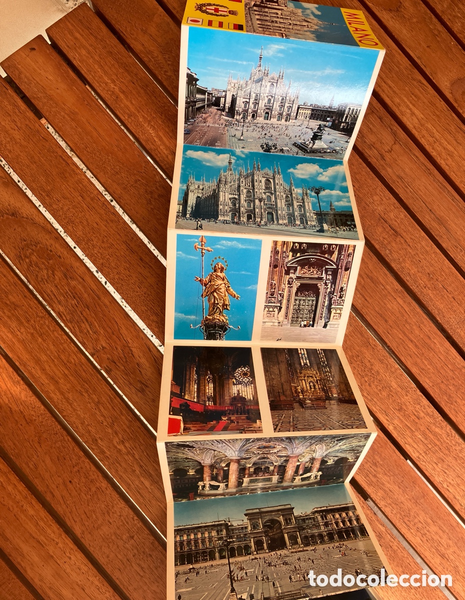 Postales: 18 postales de Mil&aacute;n con mapa - Foto 4