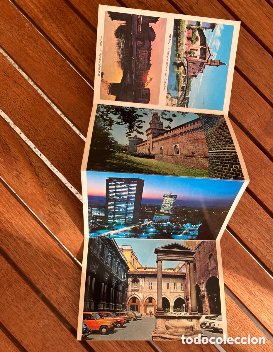 Postales: 18 postales de Mil&aacute;n con mapa - Foto 7