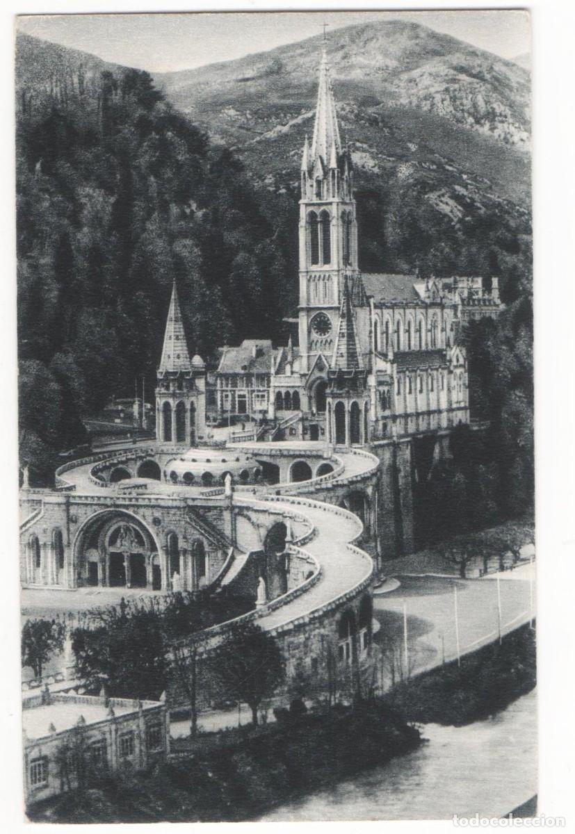 Cartoline: Postal principios del XX- escrita-Lourdes-