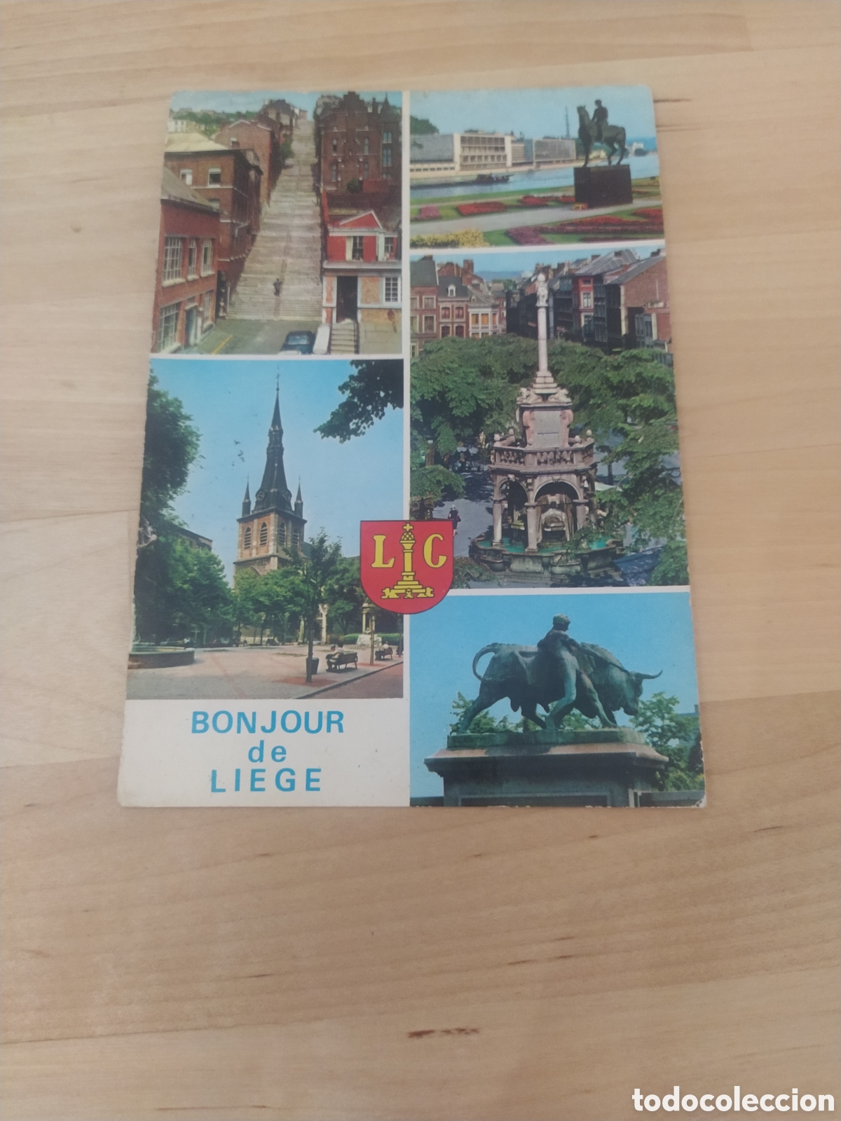 Postkarten: POSTAL BONJOUR DE LIEGE, B&Eacute;LGICA