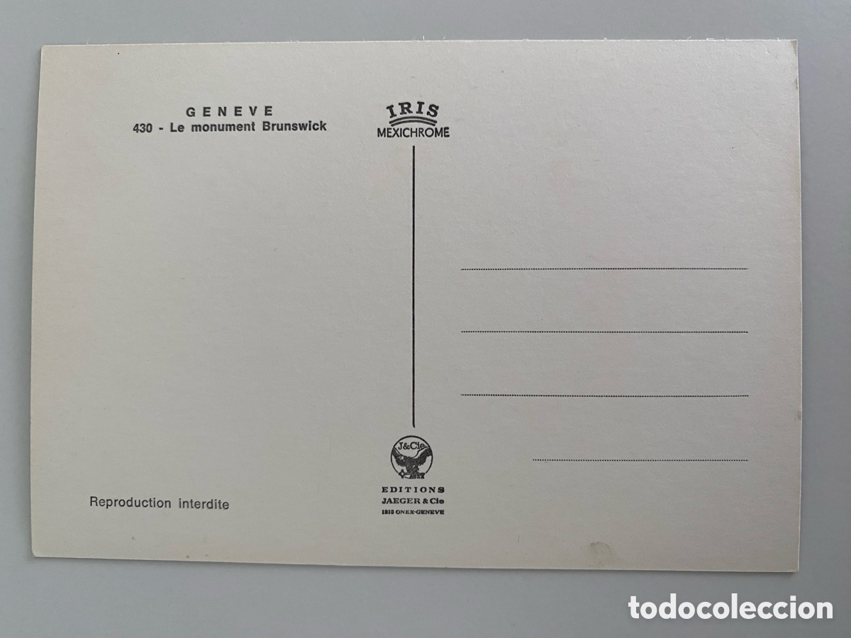 Postales: Postal Ginebra -Suiza - Foto 2