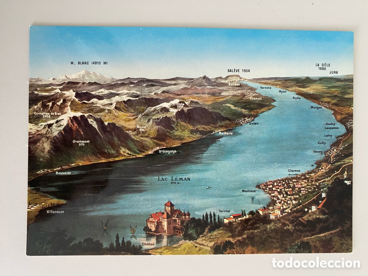 Postales: Postal Lago Leman (Suiza)
