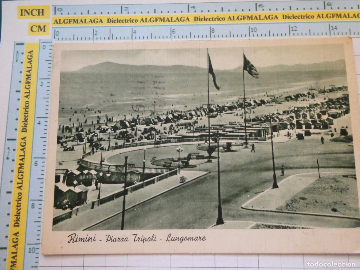 Postcards: ANTIGUA POSTAL DE ITALIA. LUNGOMARE RIMINI PIAZZA TRIPOLI. 891