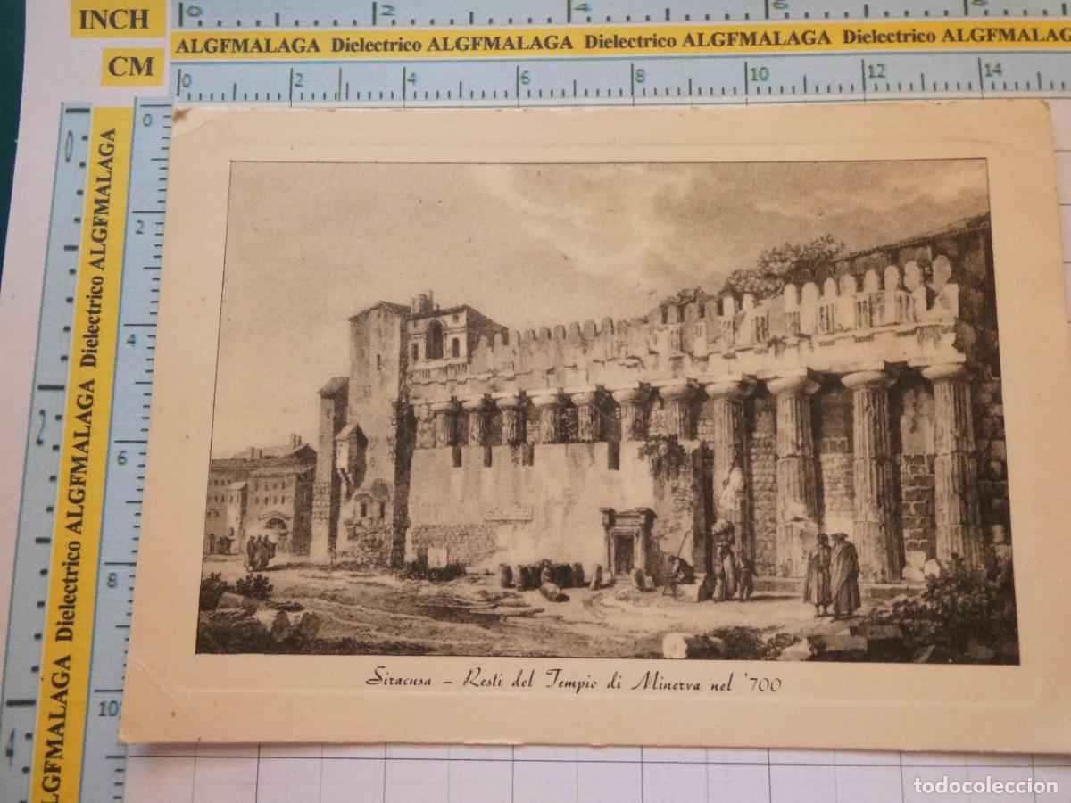 Postkarten: ANTIGUA POSTAL DE ITALIA. SIRACUSA RESTI DEL TEMPLO DI MINERCA NEL 700. 897
