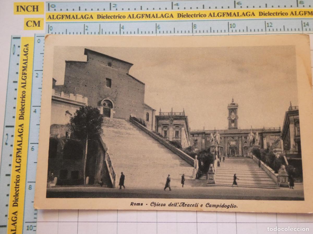 Postkarten: ANTIGUA POSTAL DE ITALIA. ROMA CHIESA DELL ARACELI E CAMPIDOGLIO. 899