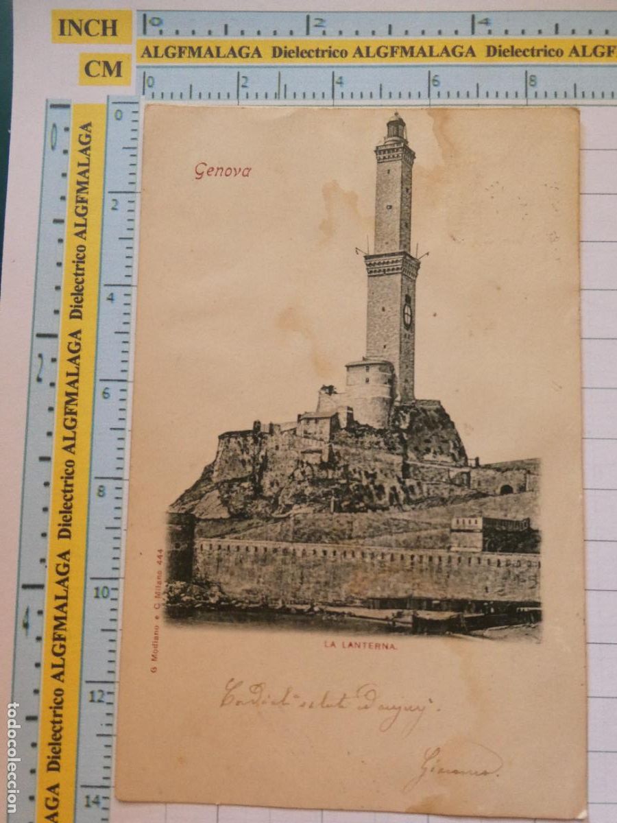 Postkarten: ANTIGUA POSTAL DE ITALIA. SIGLO XIX - 1905. GENOVA FARO LA LANTERNA. 905