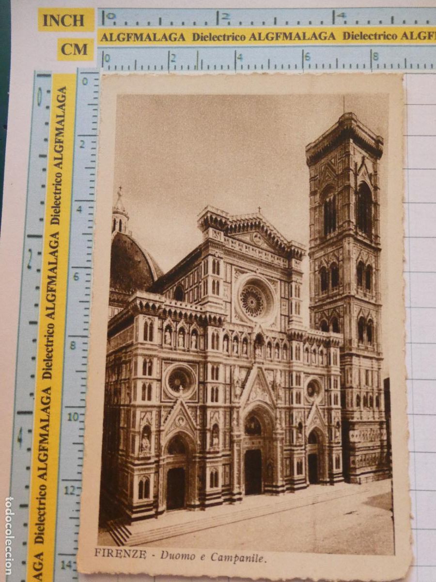 Cartoline: ANTIGUA POSTAL DE ITALIA. FLORENCIA PIRENZE DUOMO E CAMPANILE. 909