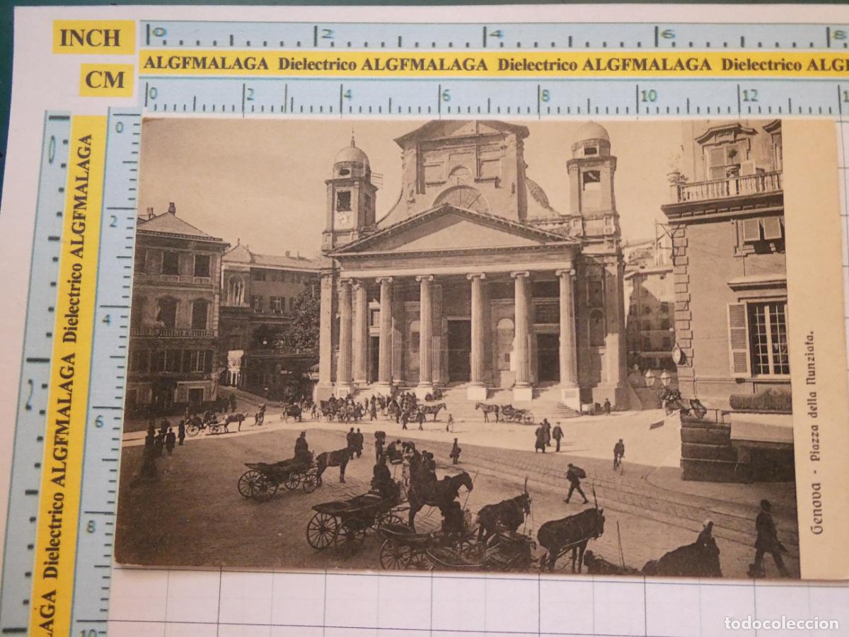 Cartes Postales: ANTIGUA POSTAL DE ITALIA. GENOVA PIAZZA DELLA NUNZIATA. 913