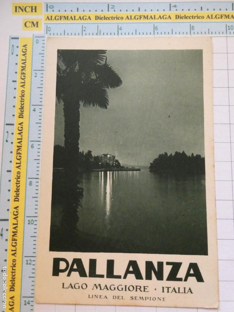 Postais: ANTIGUA POSTAL DE ITALIA. PALLANZA LAGO MAGGIORE LINEA DEL SEMPIONE. 916