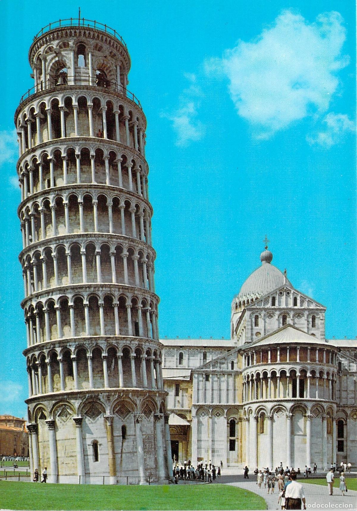 Postcards: Postal Torre Inclinada de Pisa Italia - Monumento Hist&oacute;rico Arquitectura