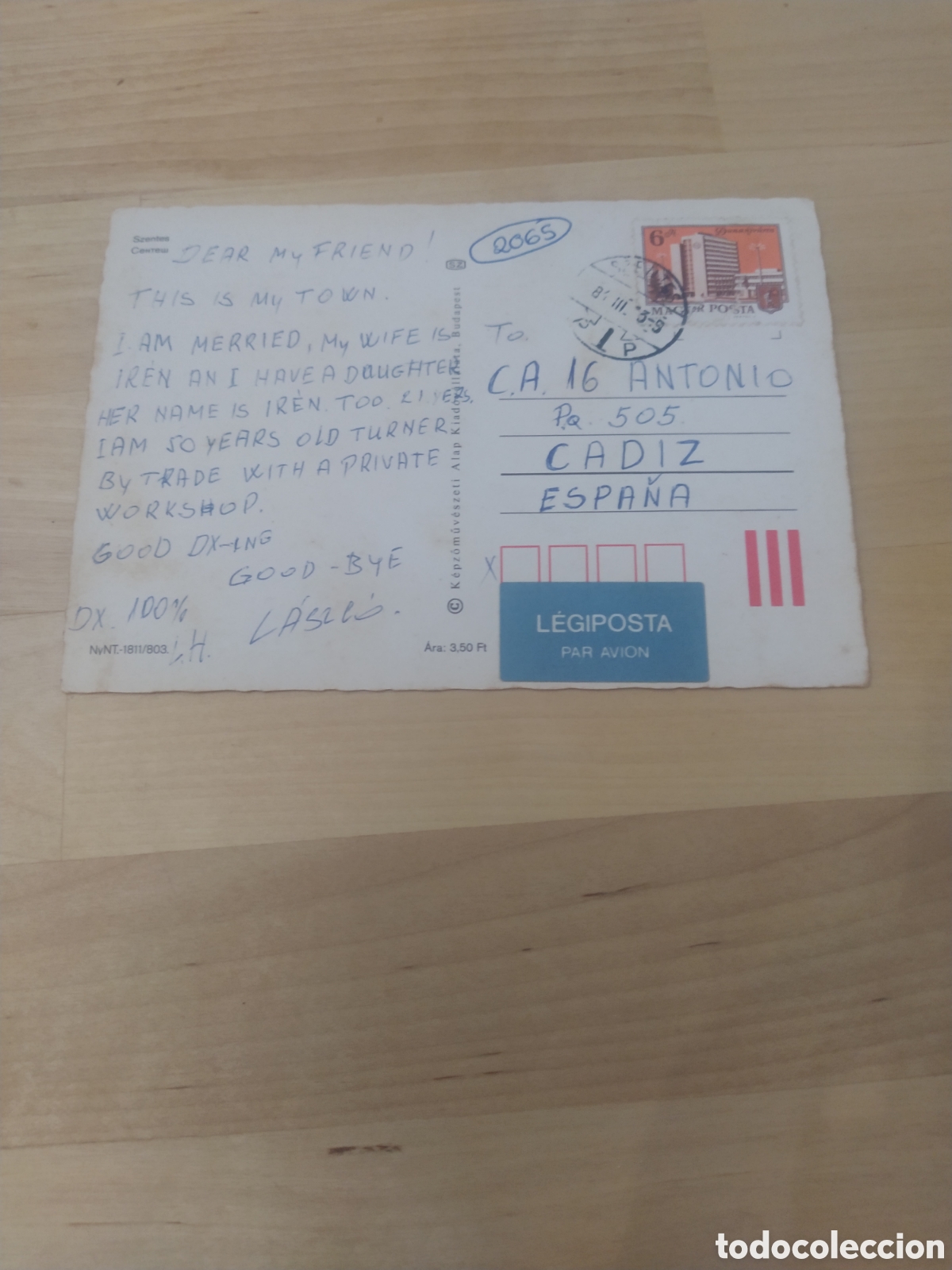 Postales: POSTAL SZENTES - HUNGR&Iacute;A - Foto 2