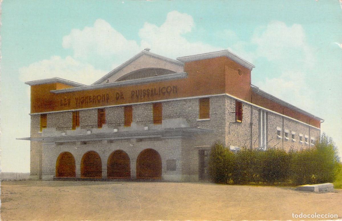 Cartoline: Postal PUISSALICON (H&eacute;rault) - Exterior de la Cava Cooperativa Vitivin&iacute;cola