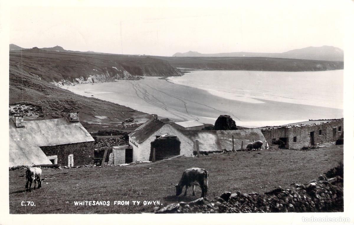Postcards: Postal Playa Whitesands desde Ty Gwyn, Pembrokeshire, Gales, Gran Breta&ntilde;a