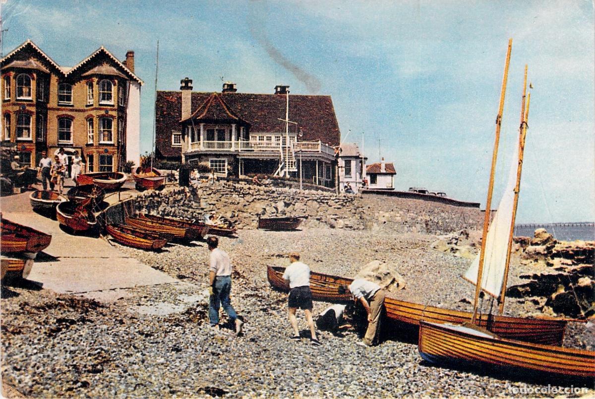 Postales: Postal de Seaview, Isla de Wight, Inglaterra. Vista de la playa y barcas