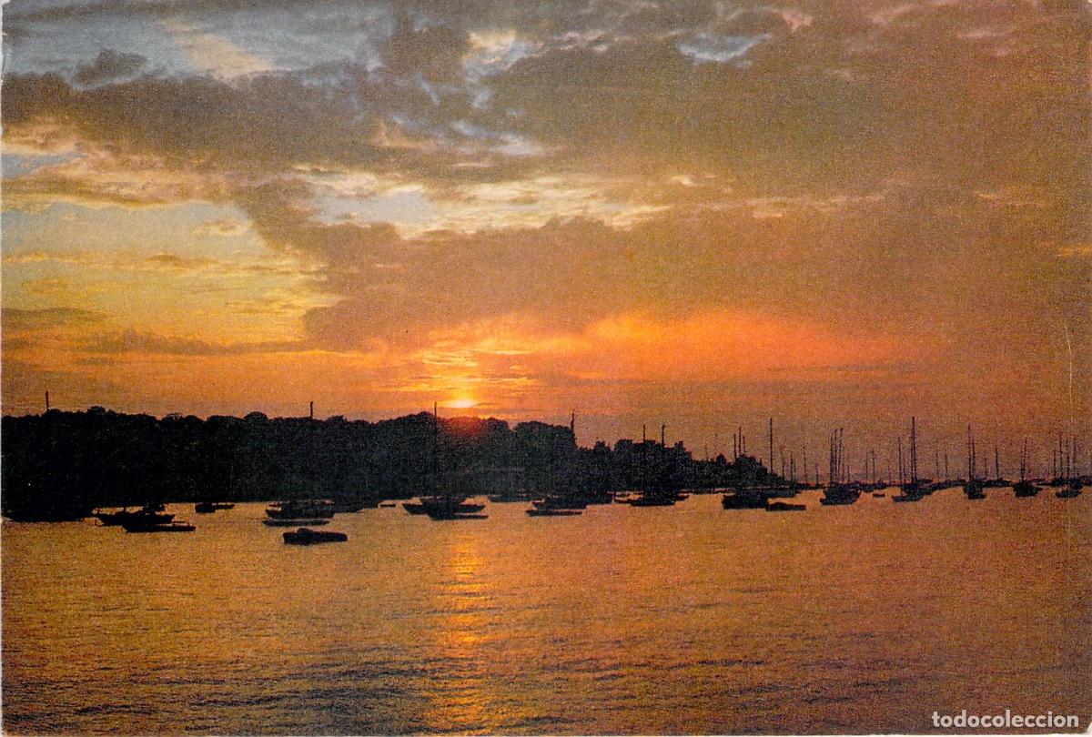 Postales: Postal Atardecer en Cowes, Isla de Wight: Yates y Puerto Deportivo