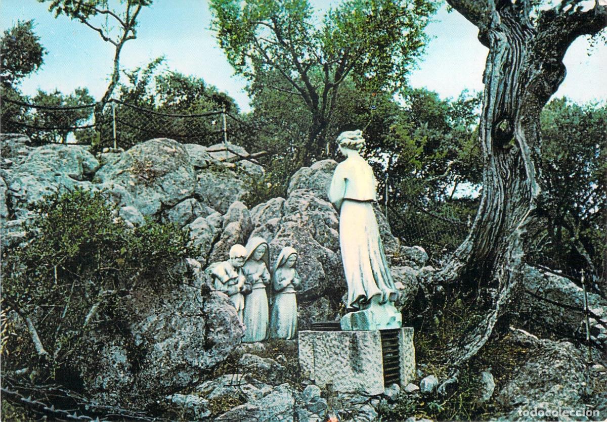 Postais: Postal de F&aacute;tima, Portugal - Estatua del &Aacute;ngel y los Pastorcillos
