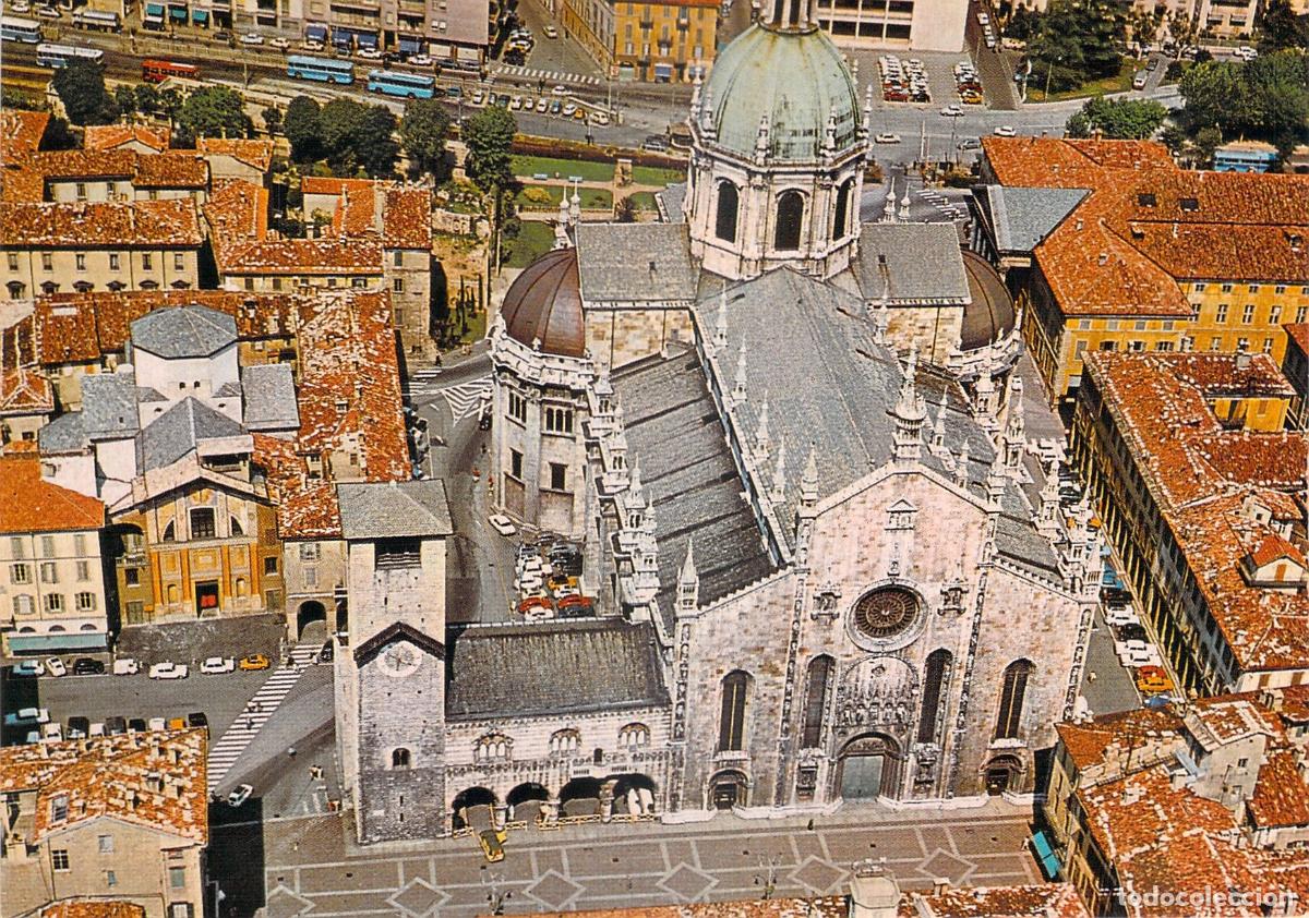 Postcards: Postal Como Italia - Duomo de la Catedral - Vista A&eacute;rea del Centro Urbano