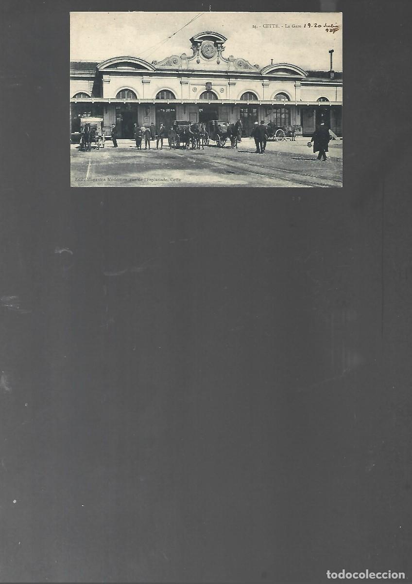Postales: postal CETTE la gare , sin escribir ni circular