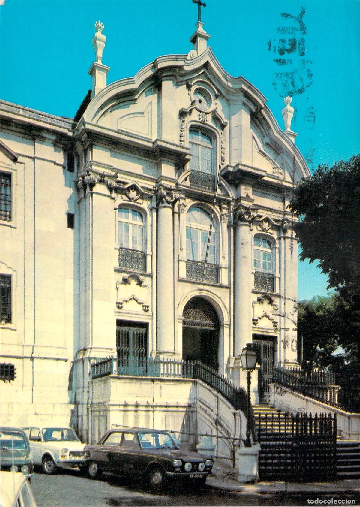 Cartoline: Postal Lisboa Fachada Iglesia de Santo Ant&oacute;nio Arquitectura Monumento Portugal