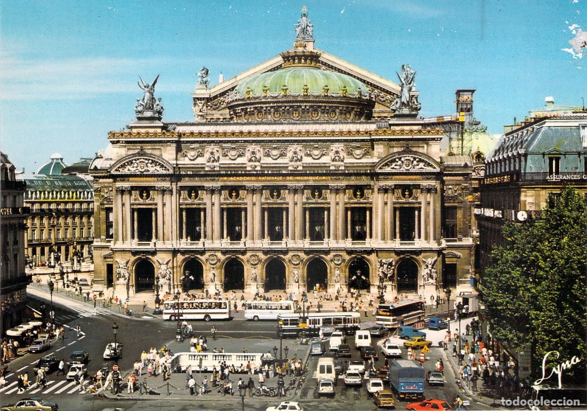 Cartoline: Postal L'Op&eacute;ra Palacio Garnier Par&iacute;s, Vista Exterior, Arquitectura Francesa
