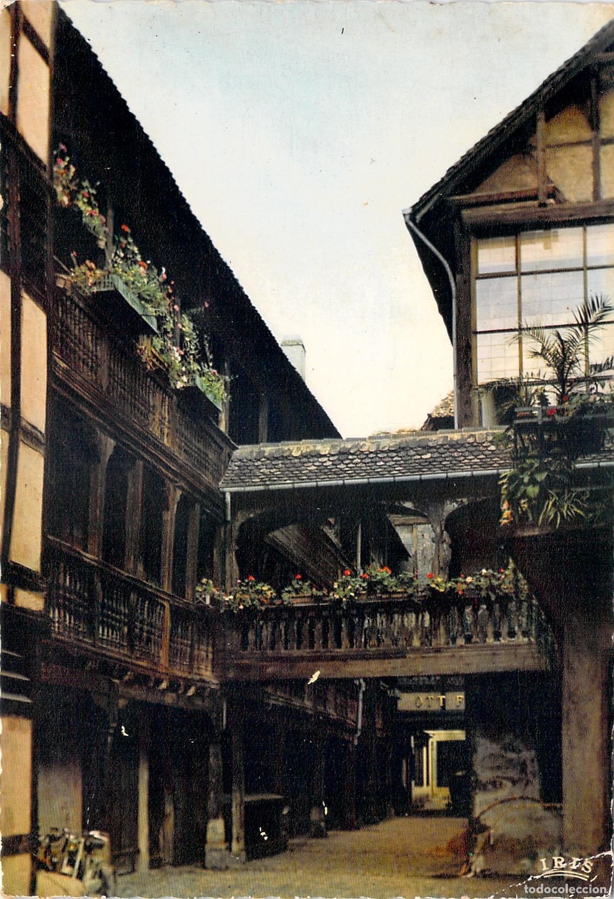 Cartoline: Postal Estrasburgo, Hosteler&iacute;a del Cuervo, Galer&iacute;as de Madera, Arquitectura Hist&oacute;rica