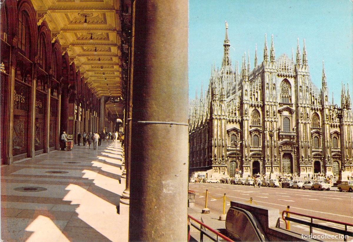Postales: Postal Milano Duomo y Portales Septentrionales Italia Arquitectura G&oacute;tica