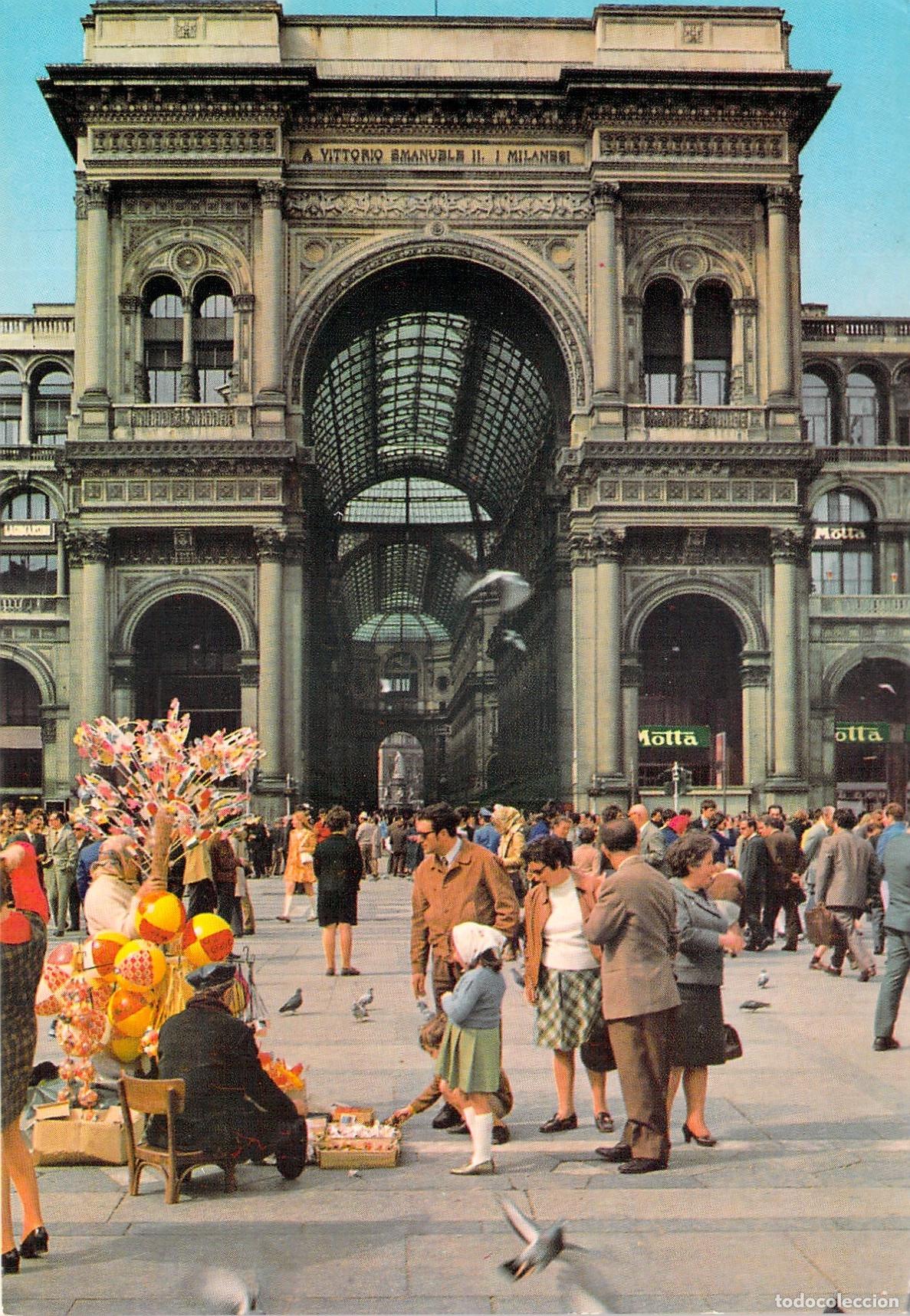 Cartes Postales: Postal Milano Italia Entrada Galer&iacute;a Vittorio Emanuele II Piazza Duomo