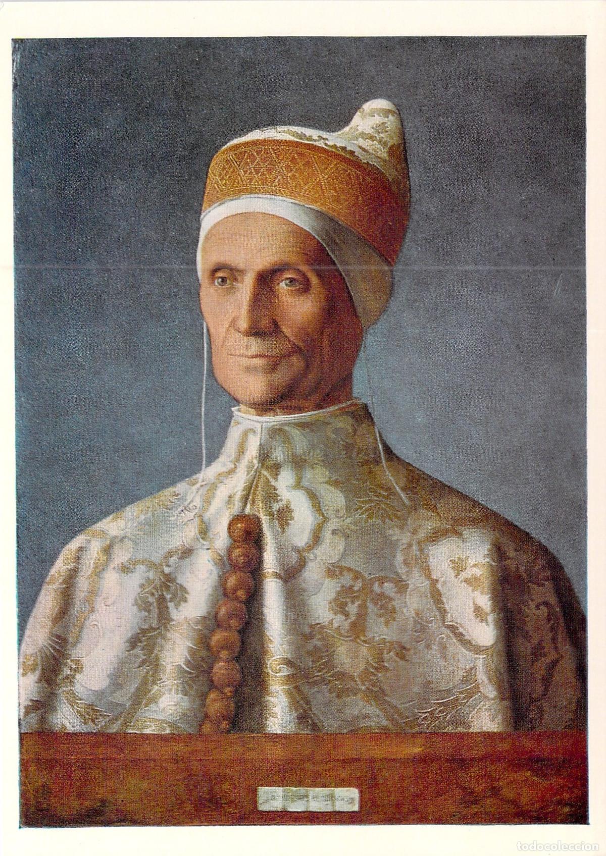 Postkarten: Postal Bellini Retrato del Dux Leonardo Loredan Galer&iacute;a Nacional Londres Arte
