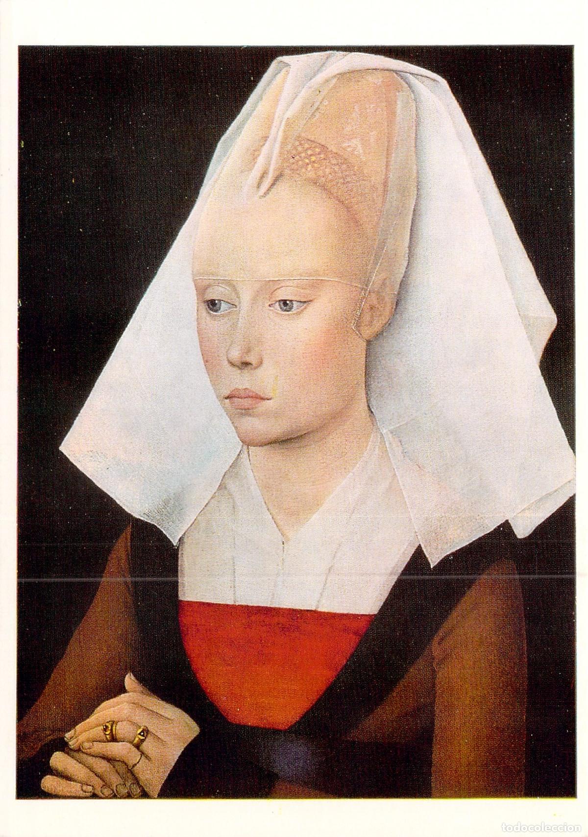 Cartes Postales: Postal Retrato de Dama (Portrait of a Lady) de Van der Weyden - National Gallery