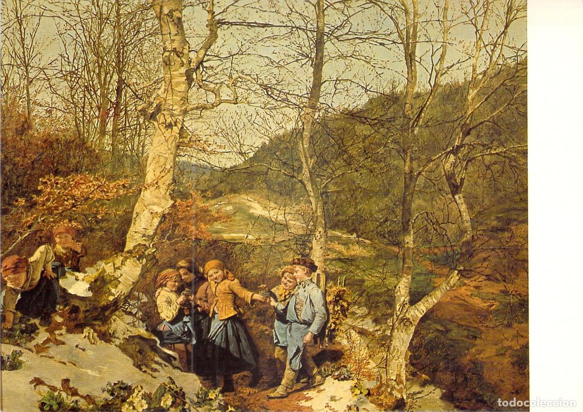 Postales: Postal Arte Waldm&uuml;ller: Vorfr&uuml;hling im Wienerwald (1861) - Viena, Austria