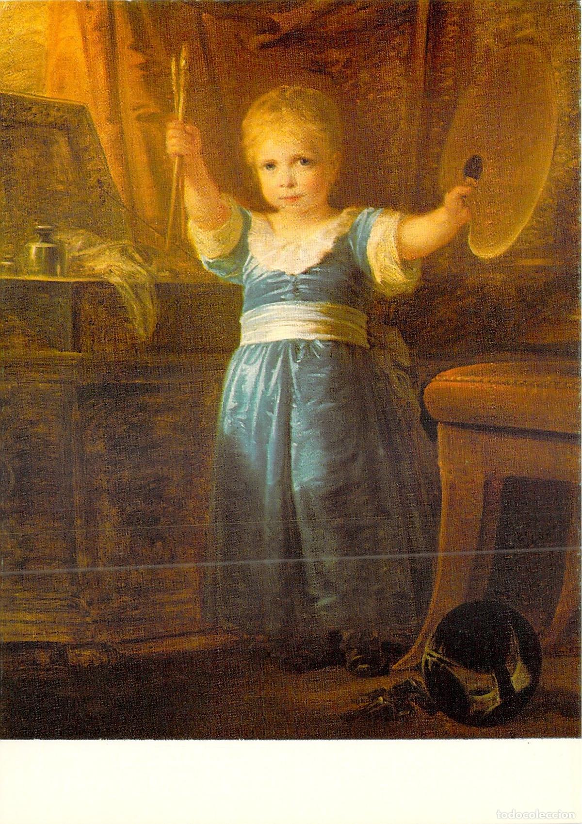 Cartes Postales: Postal Arte Retrato Heinrich Fuger Ni&ntilde;o 4 A&ntilde;os Paleta Pinceles Neocl&aacute;sico