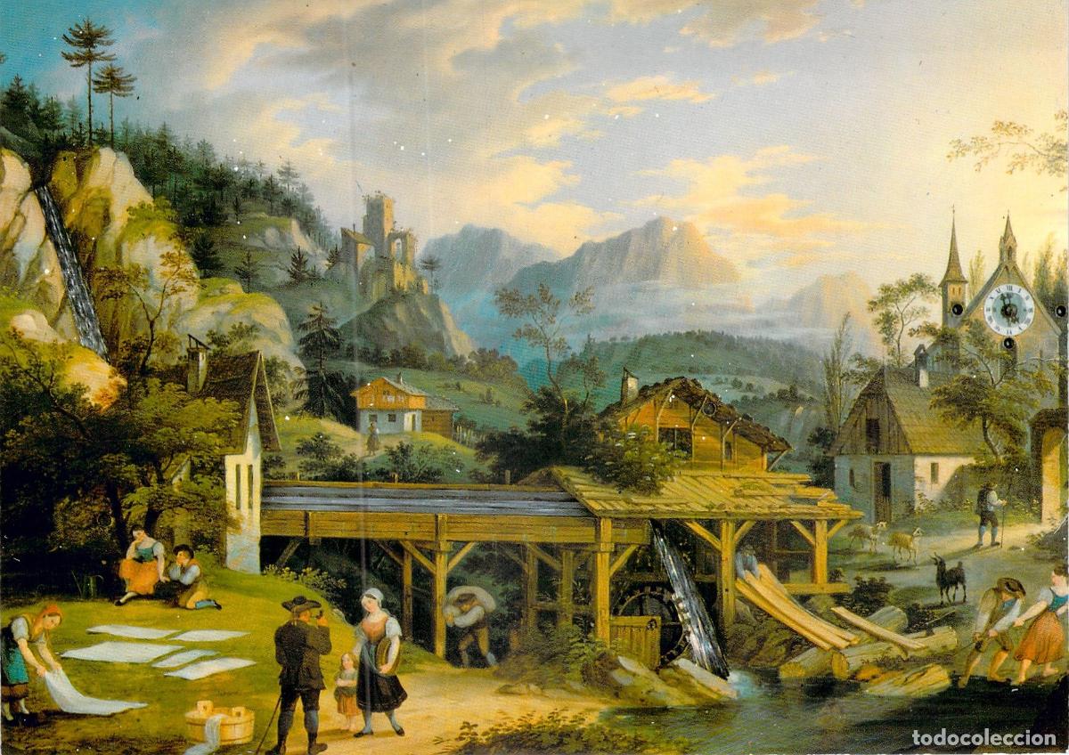 Cartes Postales: Postal Arte Museo de Relojes Viena: Bilderuhr de C. L. Hoffmeister