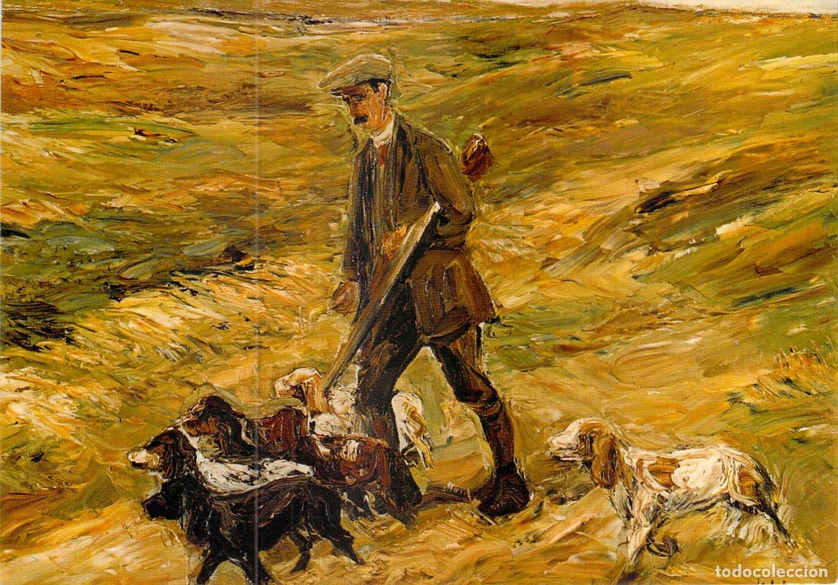 Postkarten: Postal Arte Max Liebermann - El Cazador en las Dunas (1913) - Viena, Austria