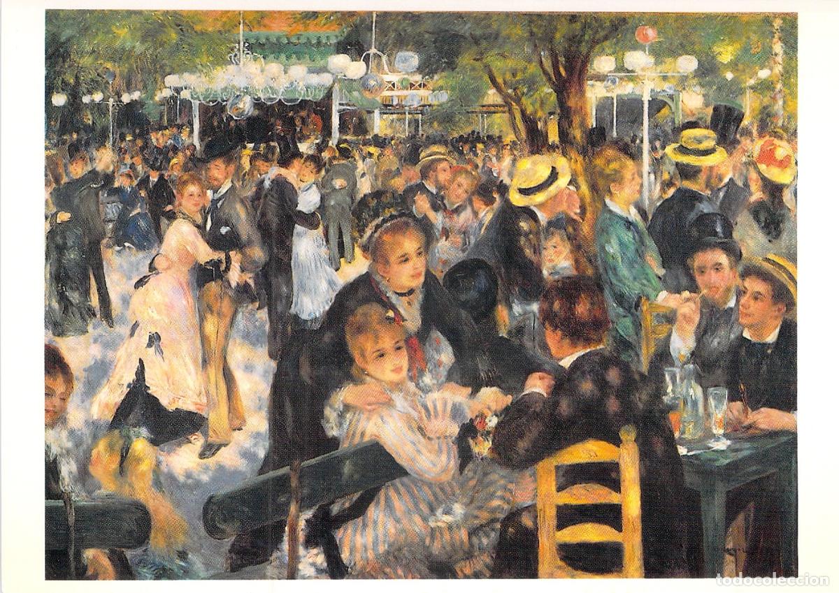 Cartes Postales: Postal Arte Renoir: Le Moulin de la Galette, Impresionismo, Par&iacute;s