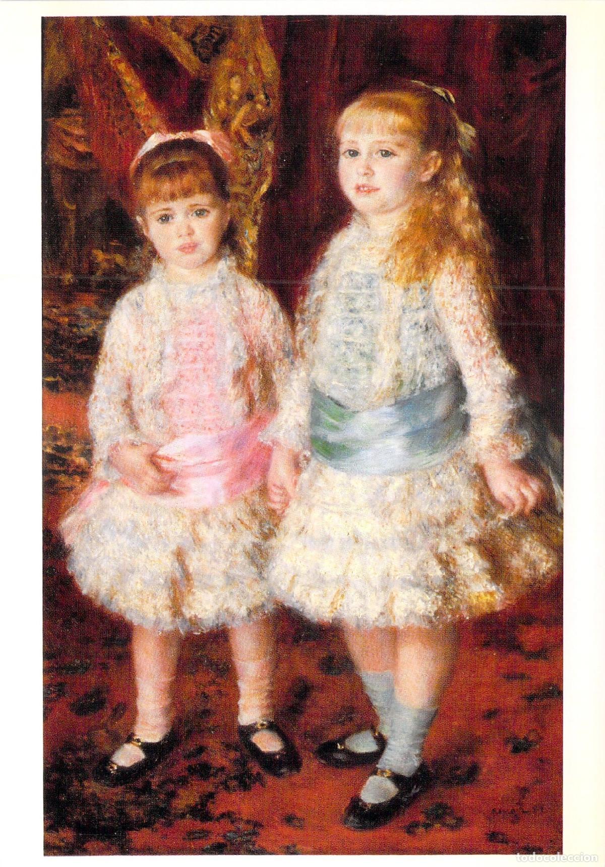 Postkarten: Postal RENOIR: &rdquo;Les Demoiselles Cahen d'Anvers&rdquo; - Exposici&oacute;n Par&iacute;s Grand Palais