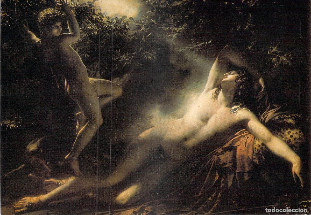 Cartes Postales: Postal Girodet &rdquo;El Sue&ntilde;o de Endimi&oacute;n&rdquo; Museo del Louvre Par&iacute;s Arte