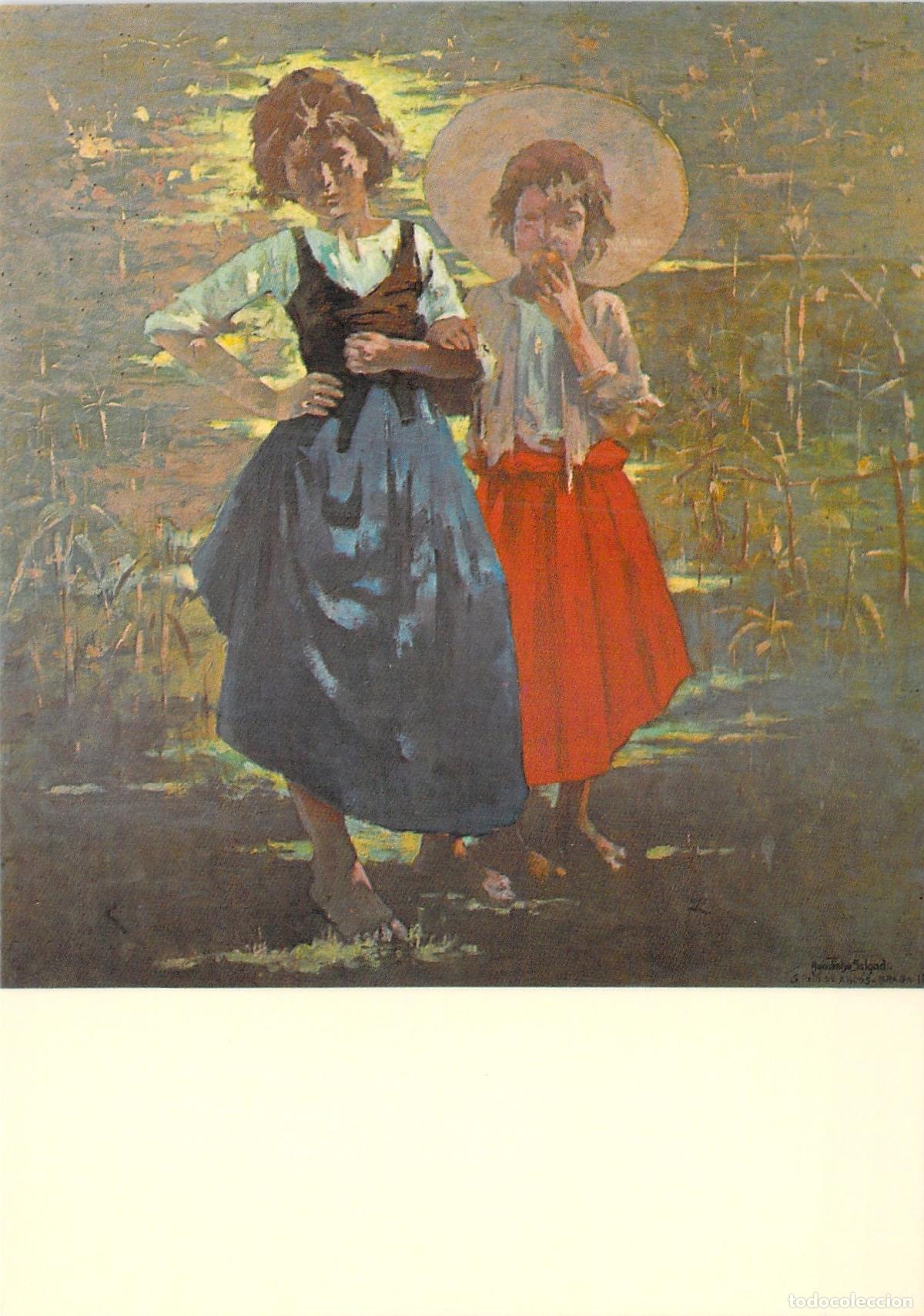 Postales: Postal Arte Portugu&eacute;s Agostinho Salgado - Raparigas Minhotas Museo Porto