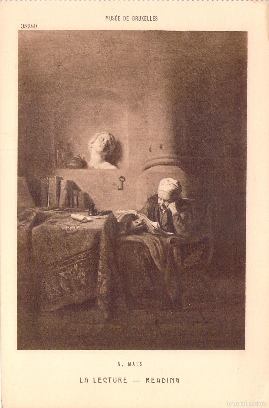 Postales: Postal Arte La Lectura N. Maes Museo Bruselas B&eacute;lgica