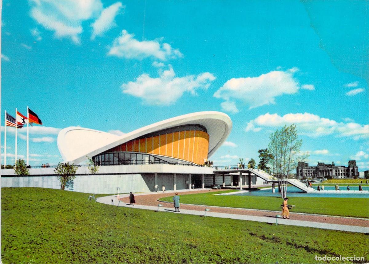 Postkarten: Postal Berl&iacute;n. Kongre&szlig;halle (Palacio de Congresos). Arquitectura Moderna Alemana.