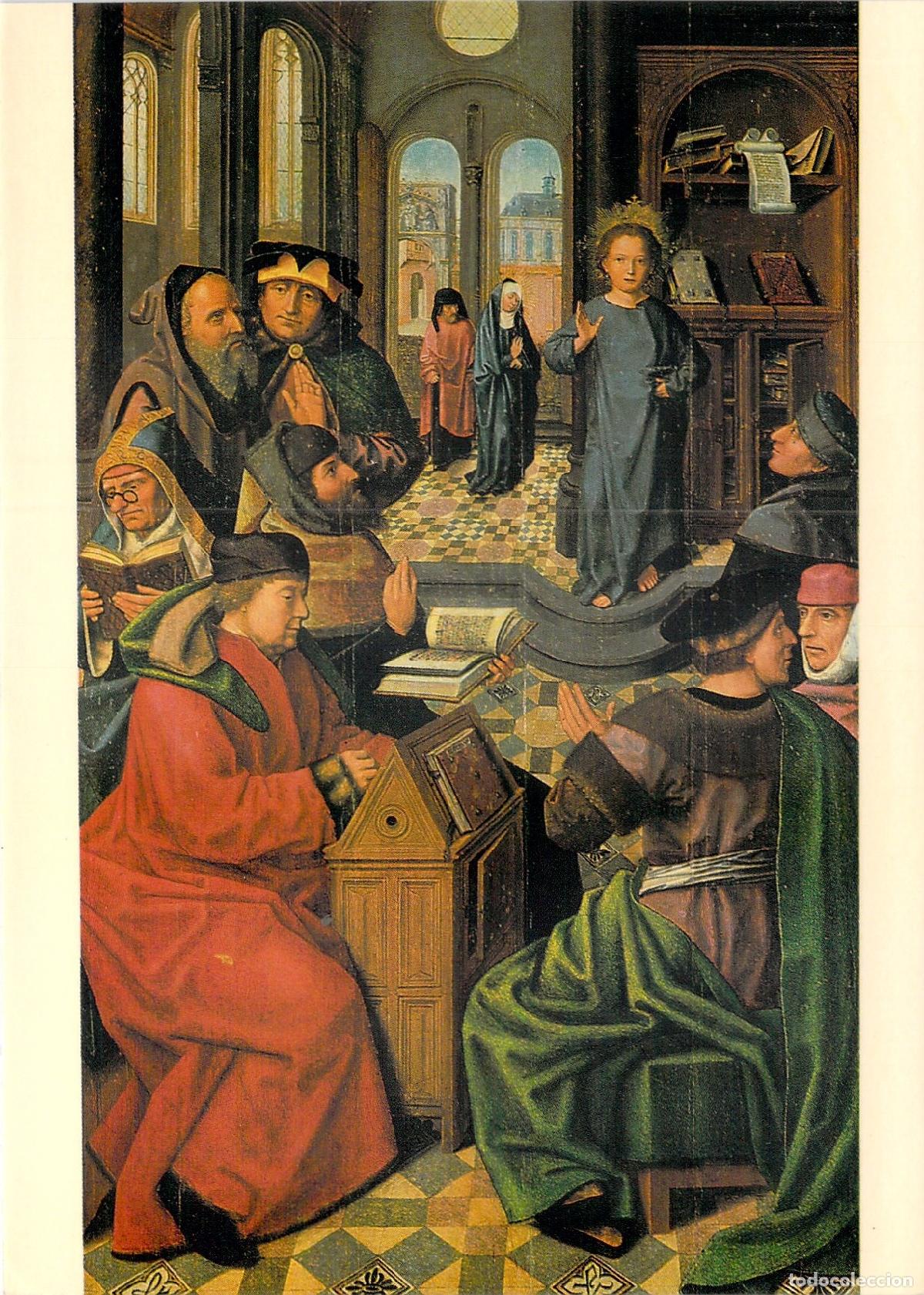 Postais: Postal Arte Religioso &Eacute;vora, Menino entre Doutores, Retablo Catedral Portugal